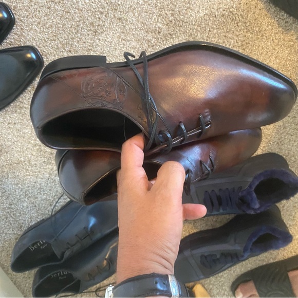 BERLUTI scrito Alexandro men brown shoes Sz 9.5 - Picture 14 of 14